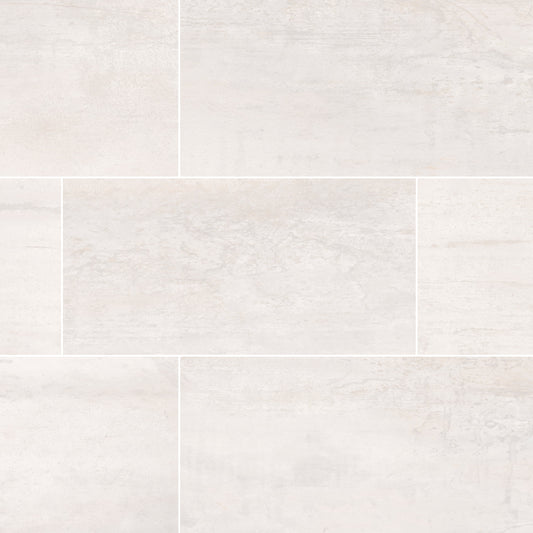 Oxide Blanc 12 in. X 24 in. Glazed Porcelain Floor and Wall Tile (14 sq. ft. / case)