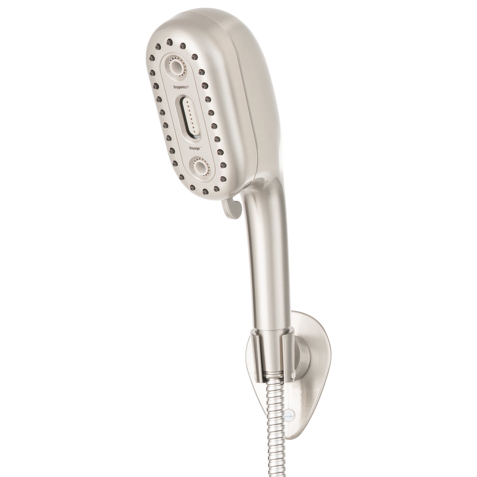 Oxygenics Voyage RV 4-Setting Brushed Nickel Handheld Shower Head
