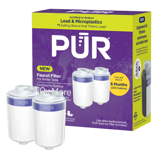 PUR Faucet Mount Replacement Water Filter, RF33752, 2 Pack