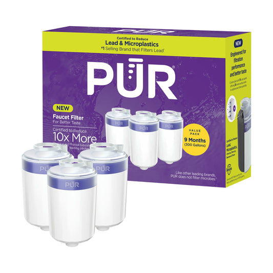 PUR Faucet Mount Water Replacement Filter, RF33753, 3 Pack