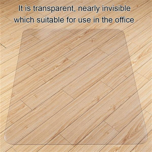 PVC Dull Polish Chair Mat â€“ 90x120cm Heavy Duty Floor Protector for Hard Floors & Carpets | Transparent Anti-Scratch Desk Mat, 0.2cm Thick, Smooth Glide Surface