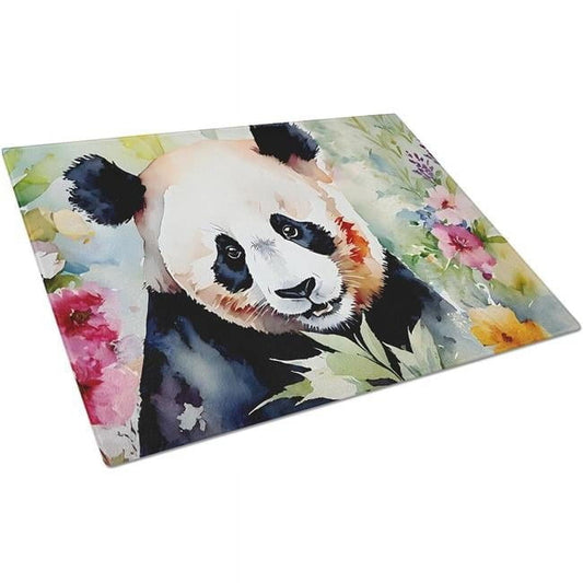 Panda Glass Cutting Board Large 12 in x 15 in