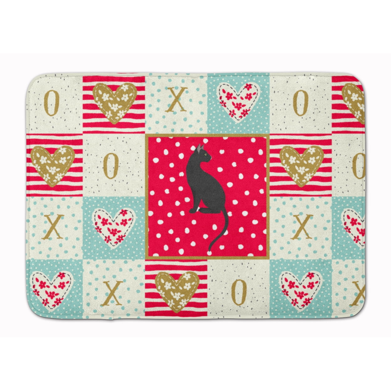 Pantherette Cat Love Machine Washable Memory Foam Mat