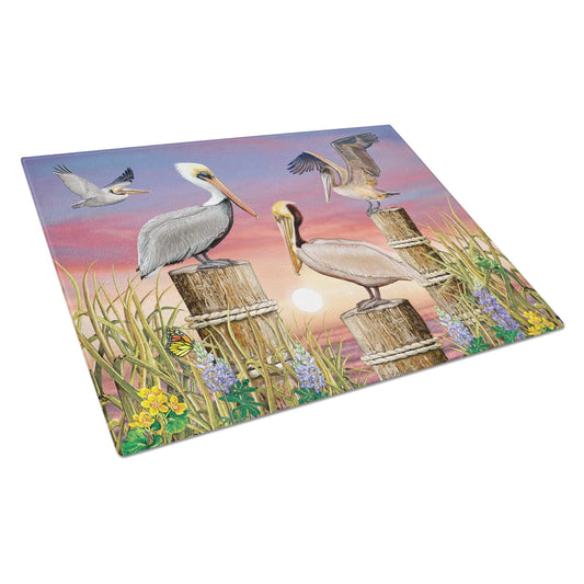 Pelicans Glass Cutting Board Large PRS4041LCB