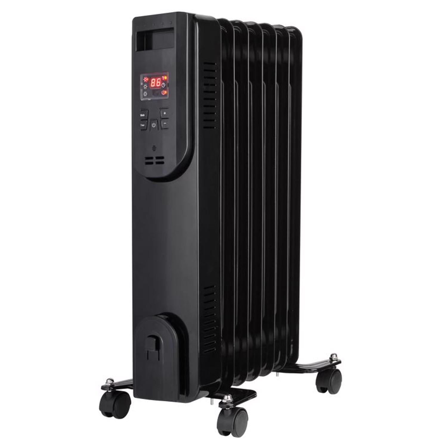 Perfect Aire 4016300 Black 1500W Electric 3 Speed Digital Oil Filled Heater for 160 sq ft