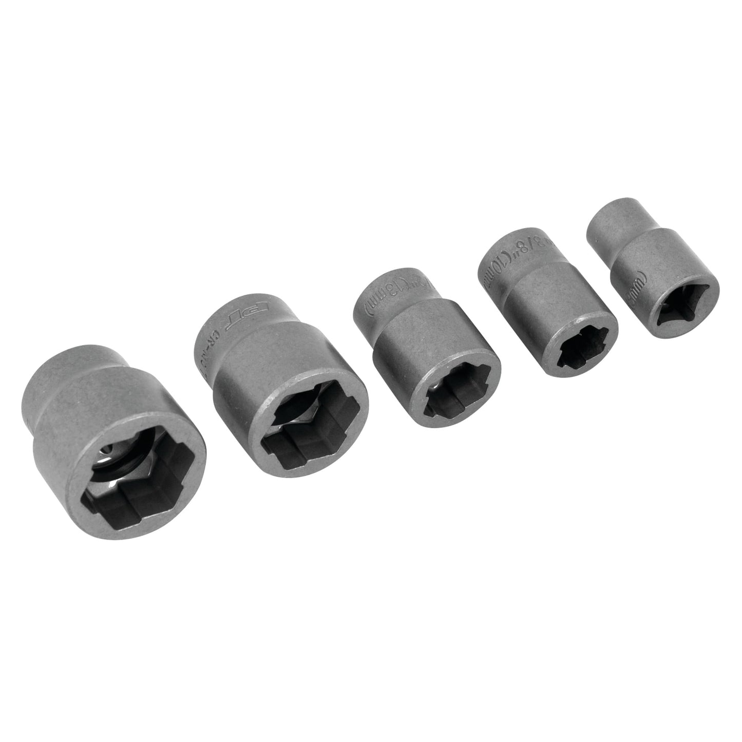 Performance Tool W38918 5 Piece 3/8 Inch Drive Bolt Extractor Set