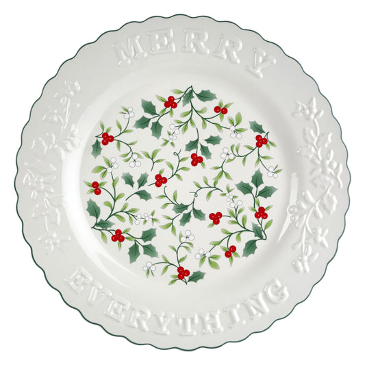 Pfaltzgraff Winterberry 12 in Stoneware Share Serving Platter Merry Everything
