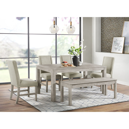 Picket House Furnishings Holmes Dining Bench in White