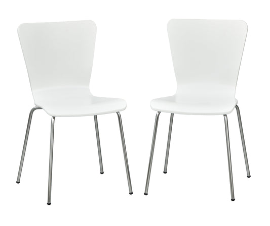 Pisa Bentwood Chair, Set of 2, White