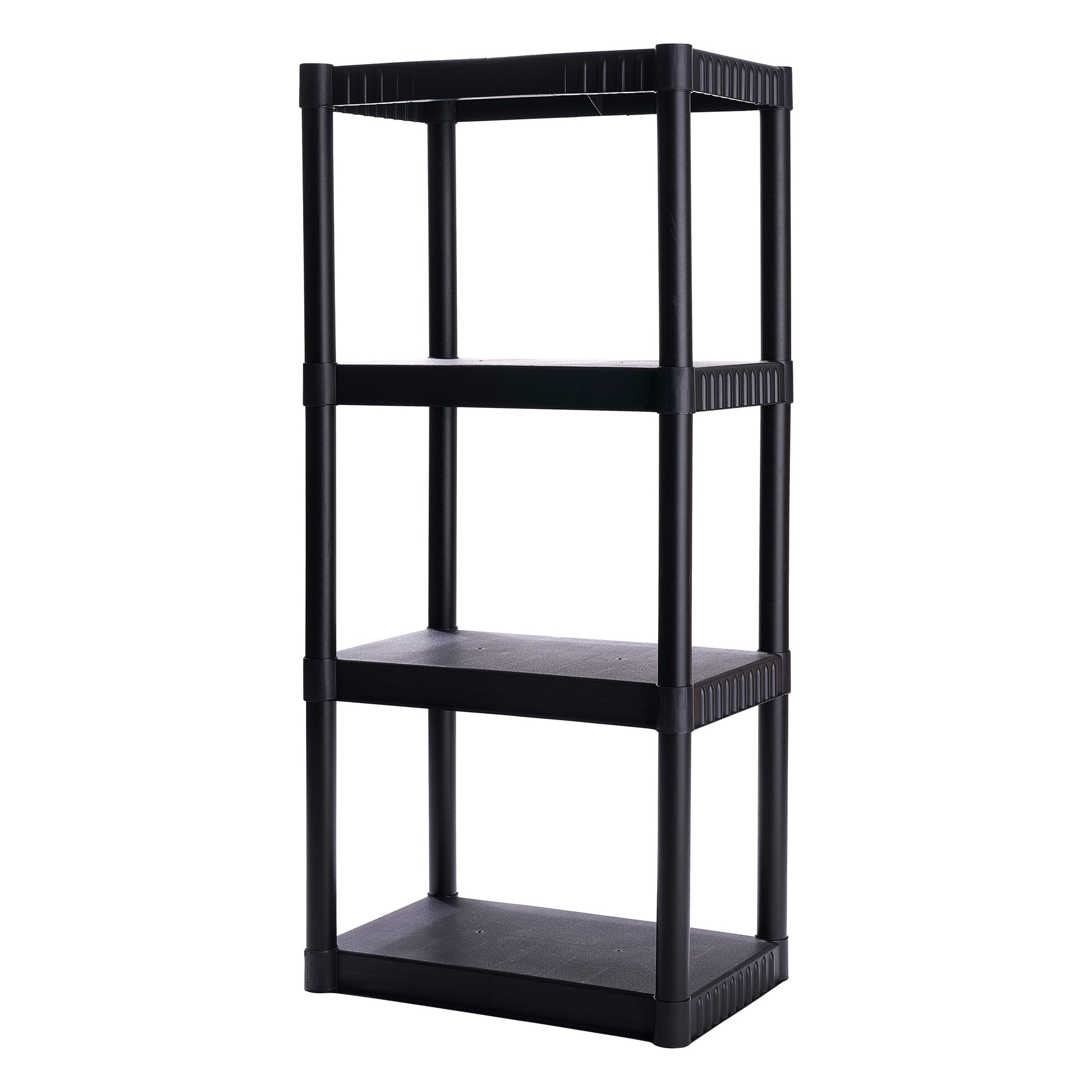 Plano 4-Shelf Standard Duty Plastic Storage Shelves, 48â€ x 21â€ x 14â€, 200lb Capacity