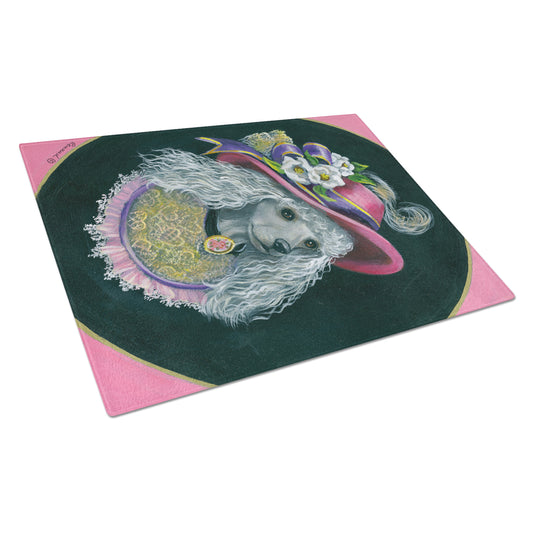 Poodle Lady Alexandria Glass Cutting Board Large PPP3148LCB