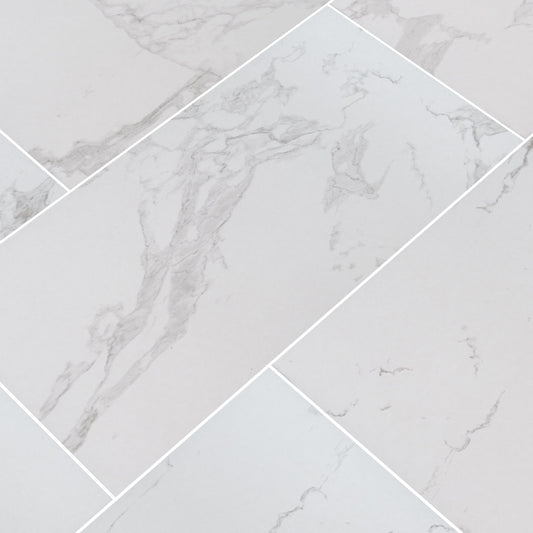 Praia Carrara 24 in. x 48 in. Glazed Porcelain Floor and Wall Tile (16 sq.ft. / case)