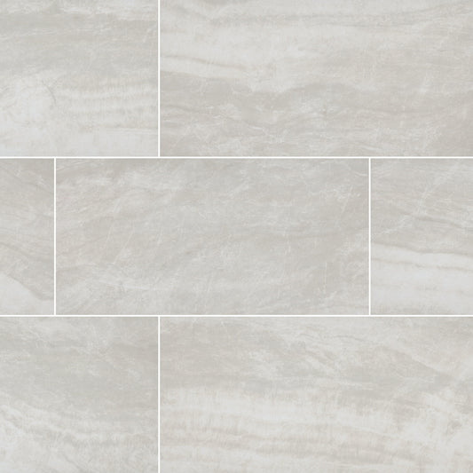 Praia Grey 24 in. X 48 in. Glazed Porcelain Floor and Wall Tile (16 sq.ft. / case)
