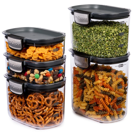 ProKeeper+ Airtight 5-Piece BPA-Free Pantry Storage Container Set