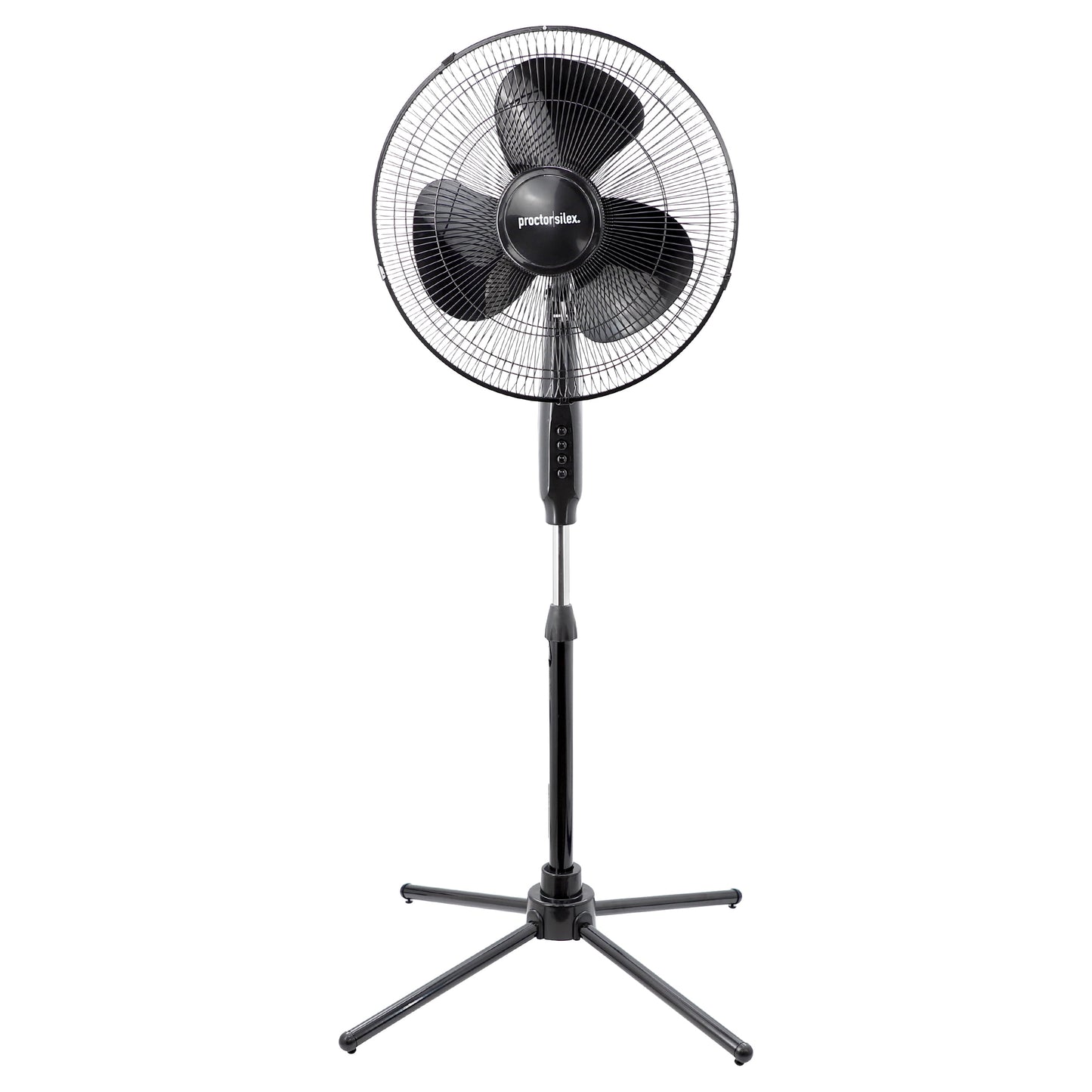 Proctor Silex 16 Inch 50w Oscillating Standing Fan in Black