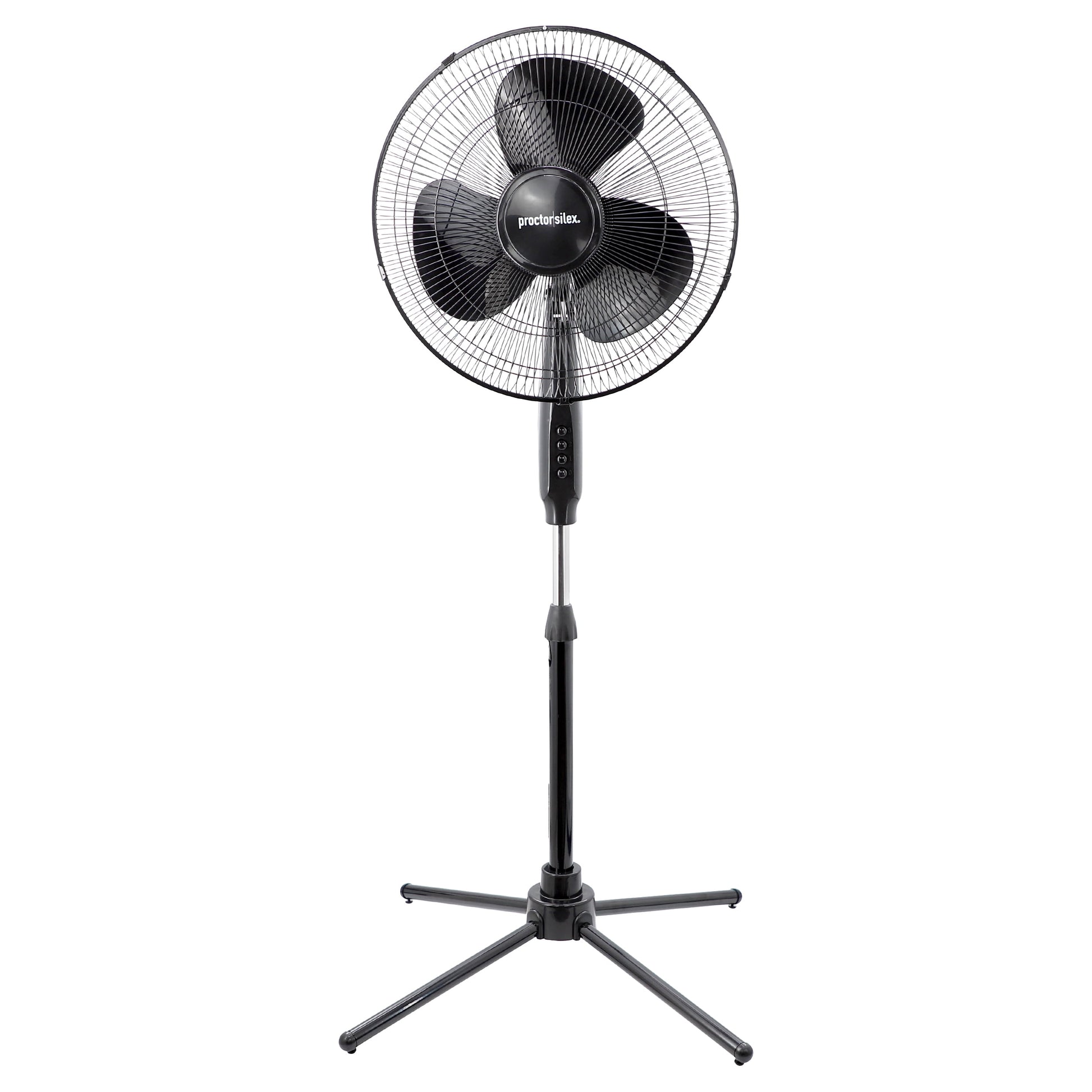 Proctor Silex 16 Inch 50w Oscillating Standing Fan in Black