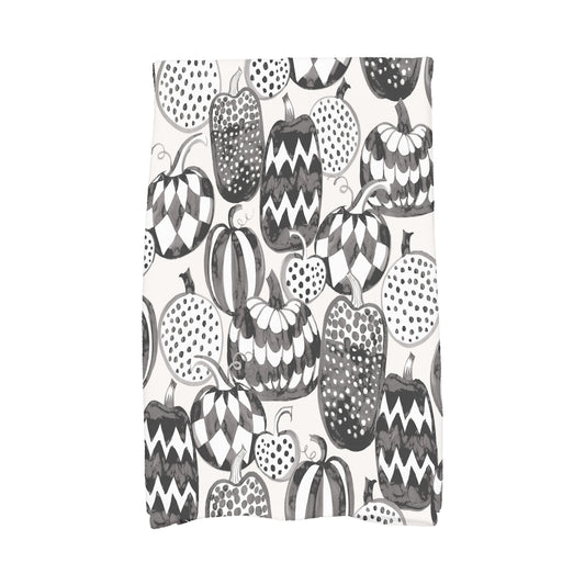 Pumpkins Galore 18" x 30" Inch Cream Halloween Hand Towel