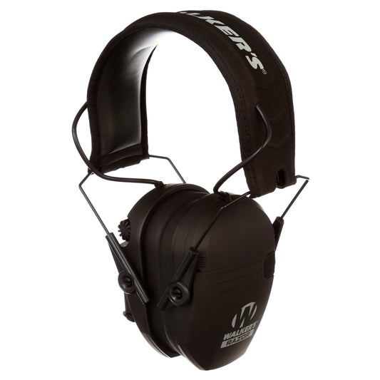 Walker's Razor Slim Ultra Low Profile Shooting Hearing Protection Earmuffs, NRR 23, Black