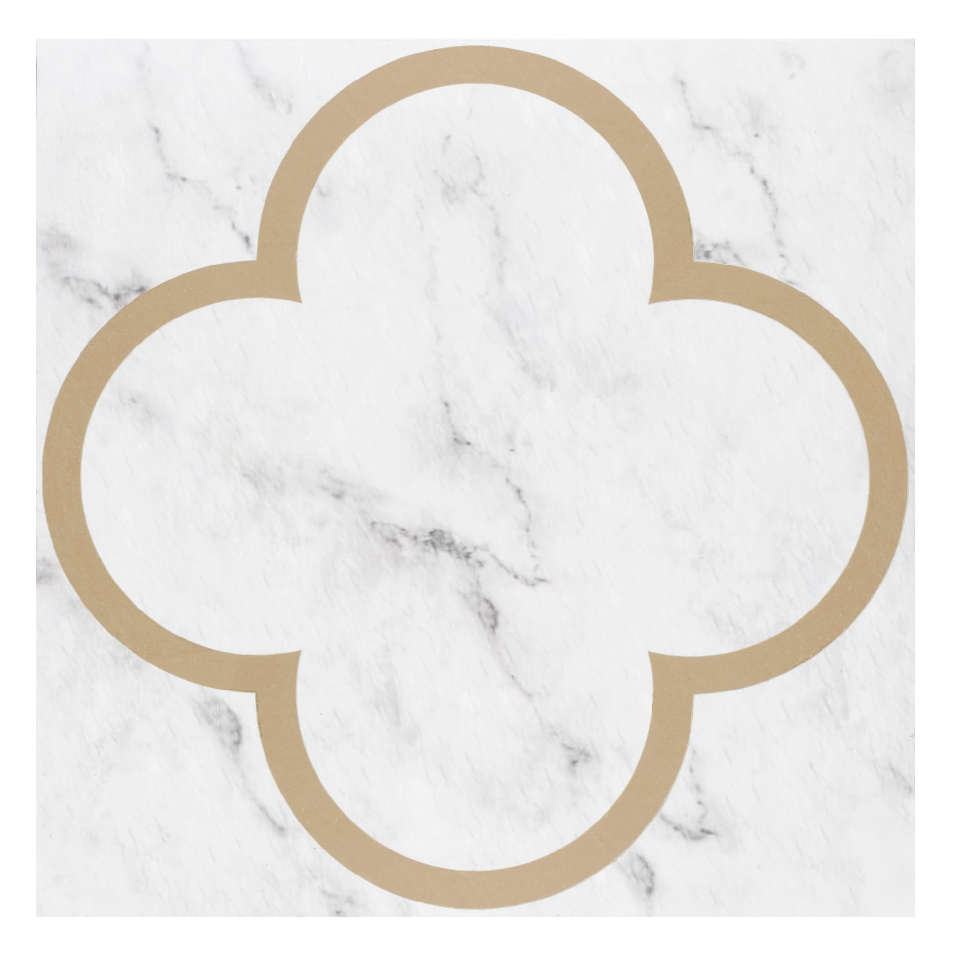 Retro 12x12 Self Adhesive Vinyl Floor Tile - Van Clover - 20 Tiles/20 sq. ft.