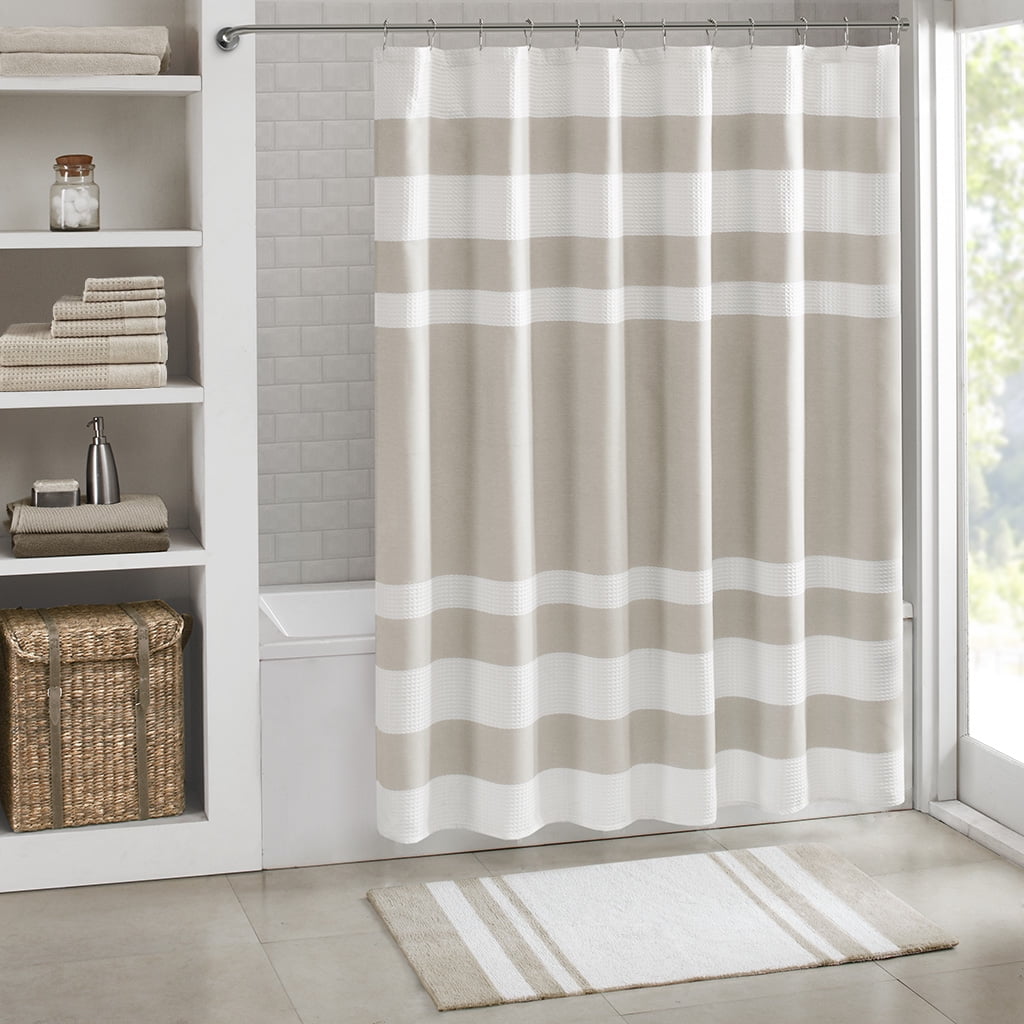 Reversible Bath Rug 20x30 Casual Stripes Ultra Absorbent Luxurious Soft OEKO TEX Certified Machine Washable Medium Pile Bathroom Rug