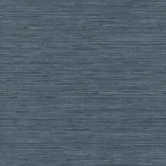 RoomMates Faux Grasscloth Blue Peel and Stick Wallpaper, 20.5 in wide x 18 ft