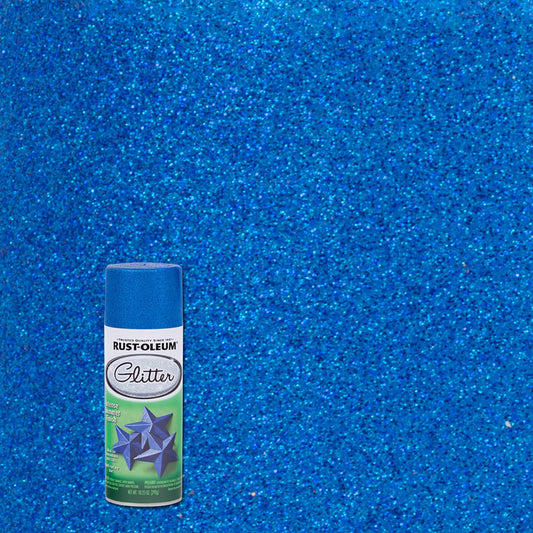 6 Pack, Royal Blue, Rust-Oleum Specialty Glitter Spray Paint- 10.25