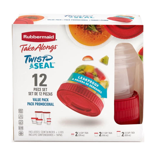 Rubbermaid 4.92- and 7.81-Cup EasyStore Square Containers, 2 Pack, Food Storage Containers, Food Storage Containers with Lids, Well Suited to Refrigerator Organization and General Food Storage