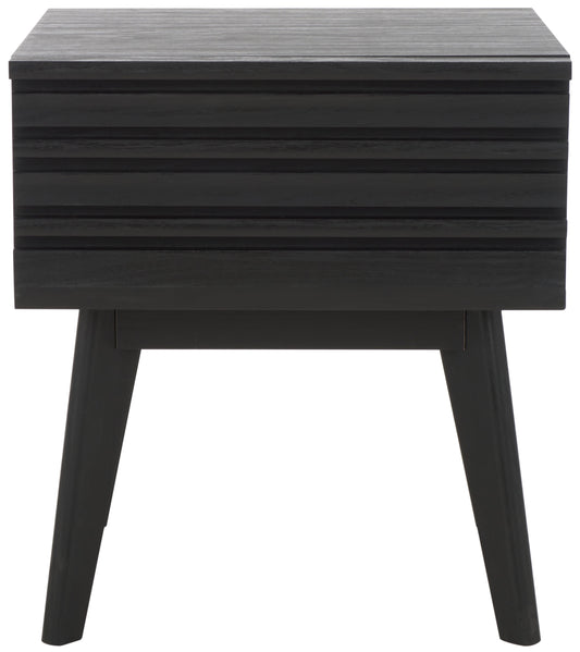 SAFAVIEH Esma Modern 1 Drawer Nightstand,Black