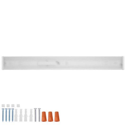 SKYSHALO 4FT LED Wraparound Light 50W 5500LM Flush Mount LED Shop Light FCC