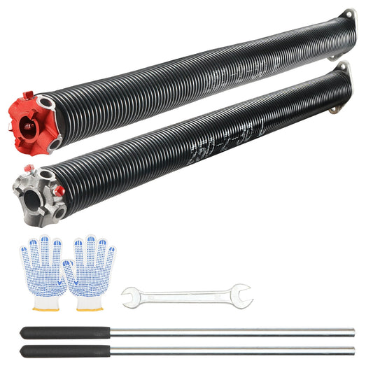 KFFKFF Garage Door Torsion Springs Pair of 0.25 x 2 x 30inch with Winding Bars