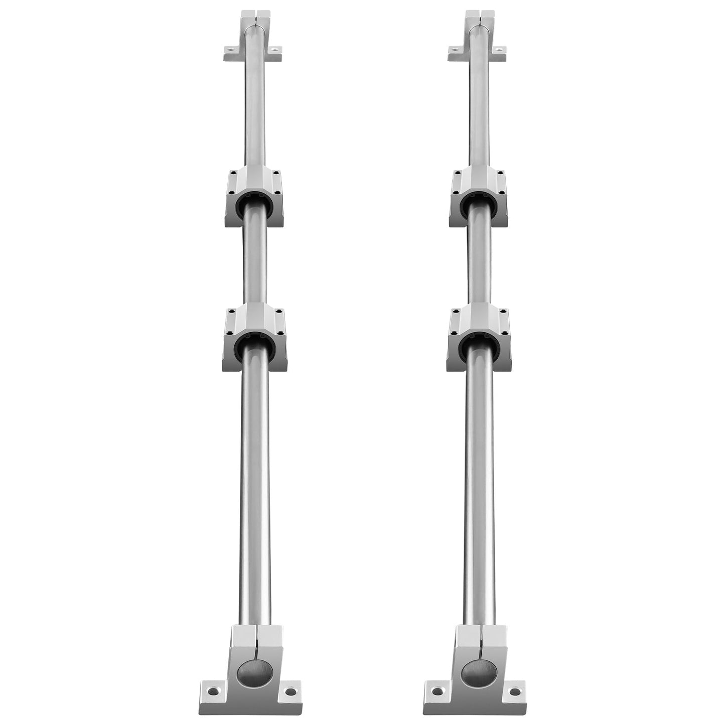 SKYSHALO Linear Movement Set, SFC16 1000mm, Comes with Two 39.4-inch Tracks, Four SC16 Carriage Blocks, and Four Mounting Brackets, Suitable for CNC and Robotics Tasks