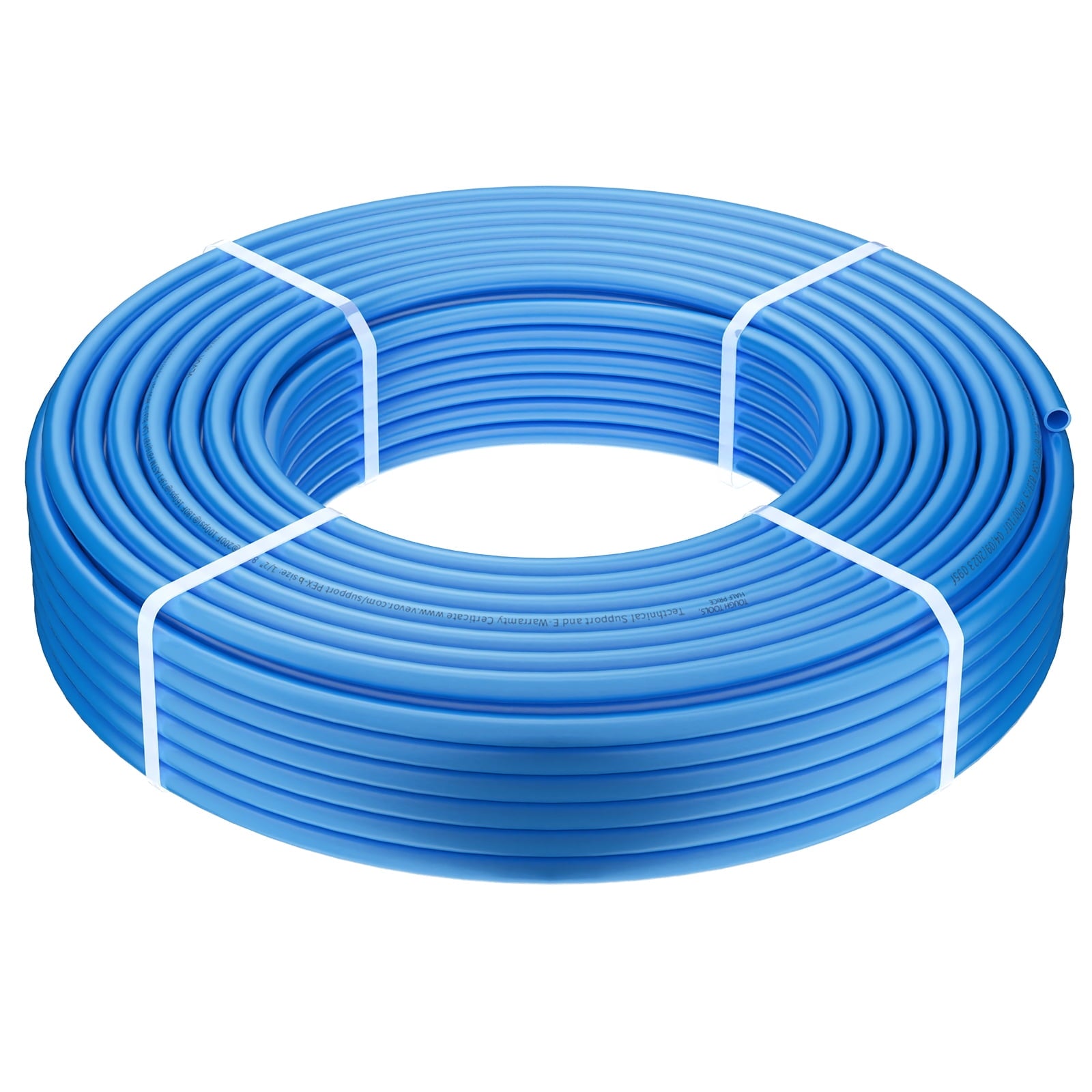 SKYSHALO PEX Tubing, 1/2 Inch Diameter, 300ft Length, Flexible PEX-B Pipe for Drinking Water, Suitable for Hot/Cold Water Plumbing, Includes Free Cutter & Clamps, Blue