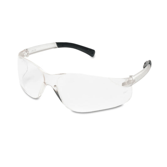 Safety Glasses BK1 BK110 Series, Clear Lens, Duramass Scratch-Resistant, Clear Frame, 12 PK
