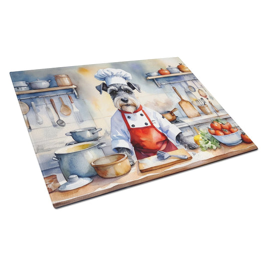 Schnauzer The Chef Glass Cutting Board 12 in x 15 in