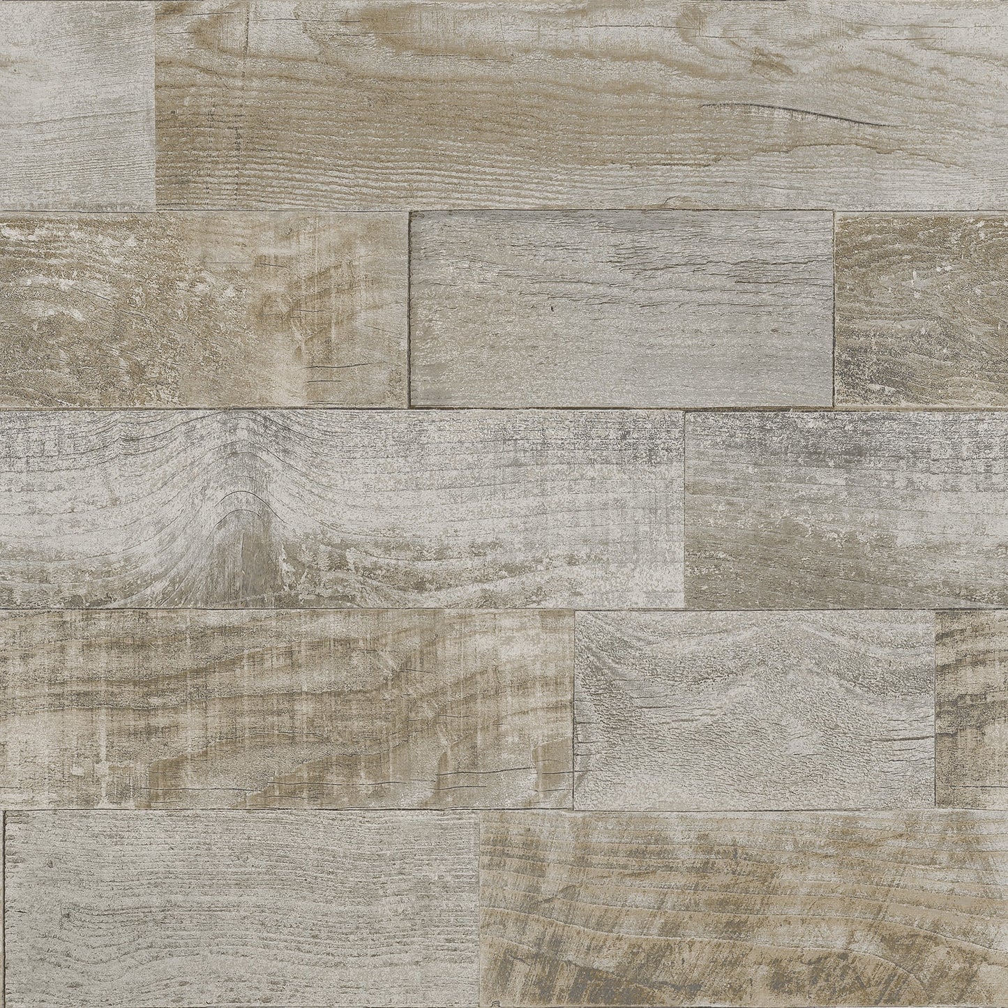 Scott Living 216-in by 20.5-in Salvaged Plank Natural&nbsp;Self Adhesive Wallpaper