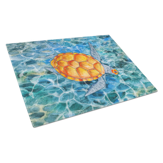 Sea Turtle Glass Cutting Board Large