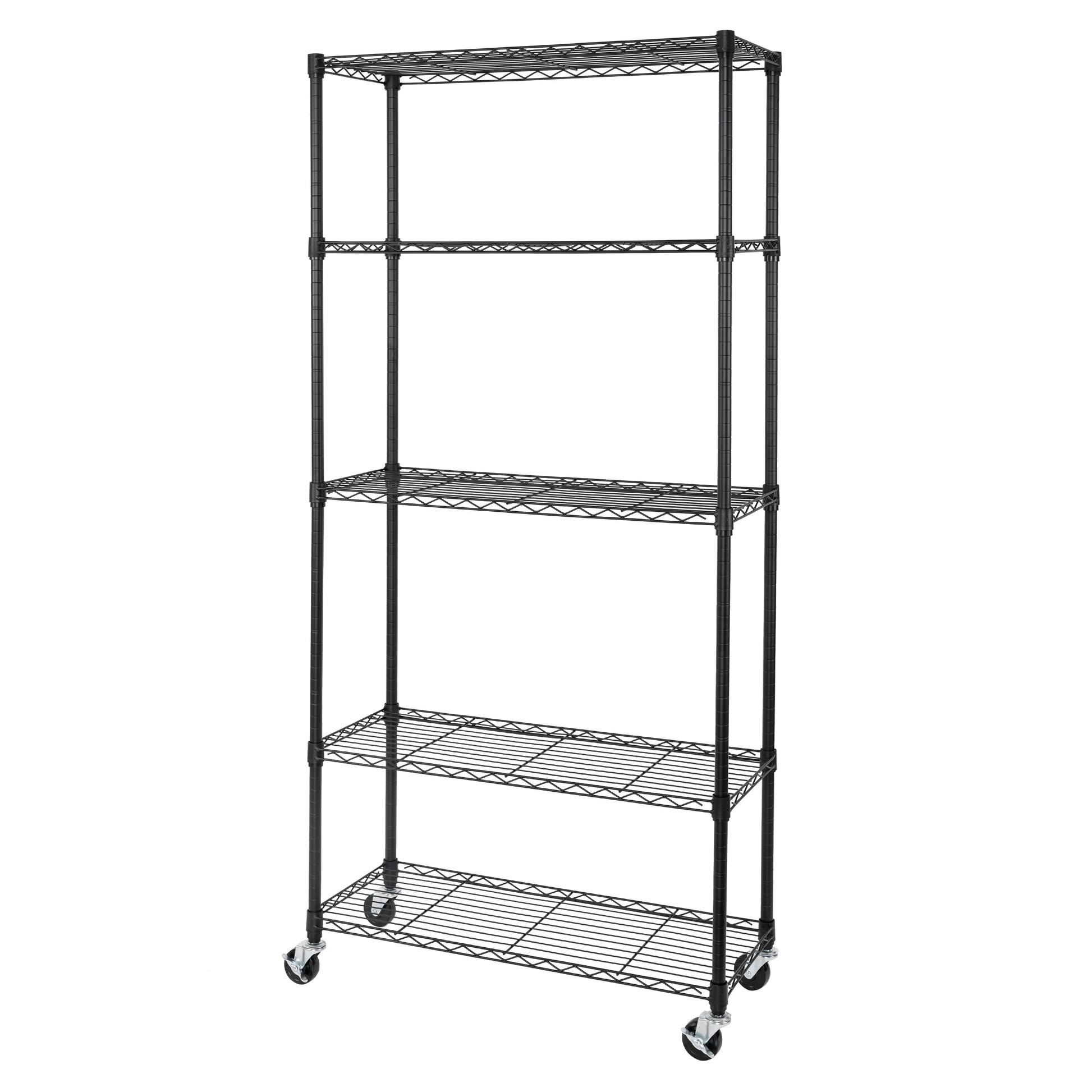 Seville Classics EstanterÃ­a Ultraduradera de Acero NSF de 5 Niveles, 36" Ancho x 14" Profundidad x 72" Alto, Negro