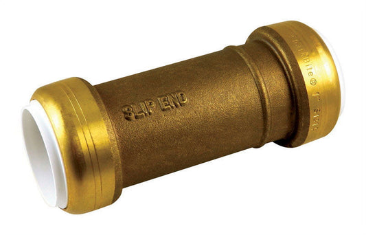 SharkBite Push to Connect 1 in. IPS x 1 in. Dia. IPS Brass Coupling