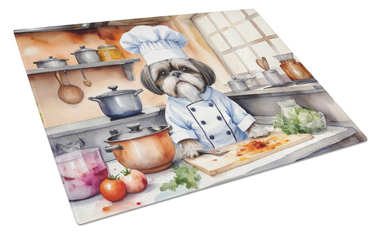 Shih Tzu The Chef Glass Cutting Board 12 in x 15 in