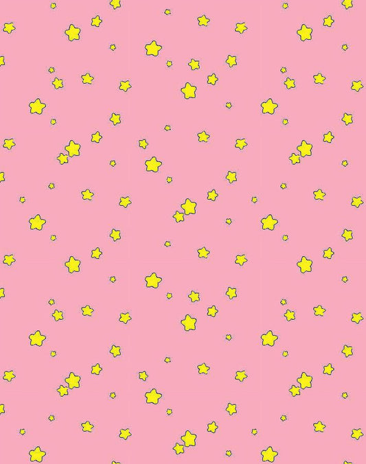 Shooting Stars Removable Vinyl Wallpaper by Barbie - Bubblegum