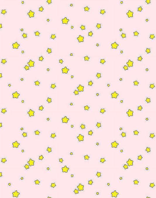 Shooting Stars Removable Vinyl Wallpaper by Barbie - Pink