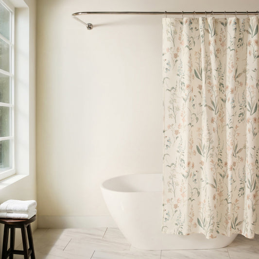 Shower Curtain in Floral Patterns