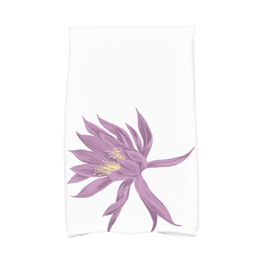 Simply Daisy, 16 x 25 Inch, Hojaver, Floral Print Kitchen Towel, Purple
