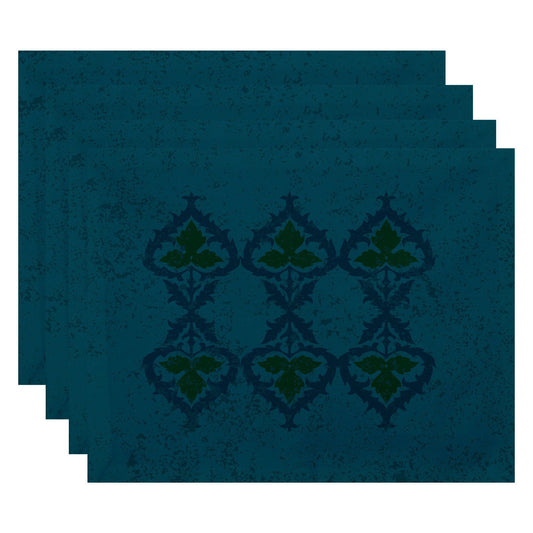 Simply Daisy 18" x 14" Ananda Geometric Print Placemats, Set of 4