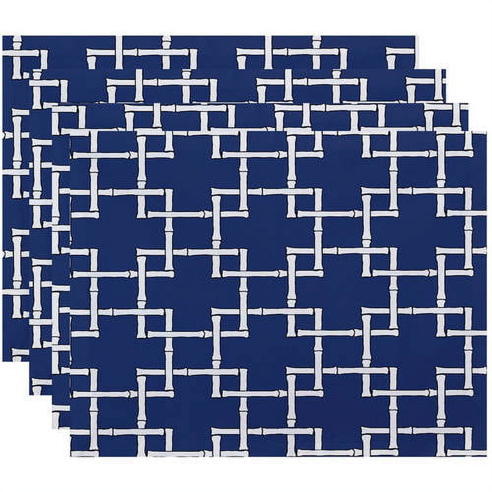 Simply Daisy 18" x 14" Bamboo 1 Geometric Print Placemat