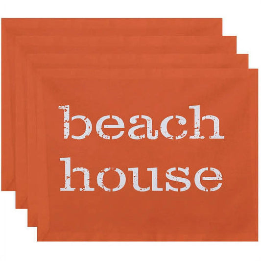 Simply Daisy 18" x 14" Beach House Word Print Placemat