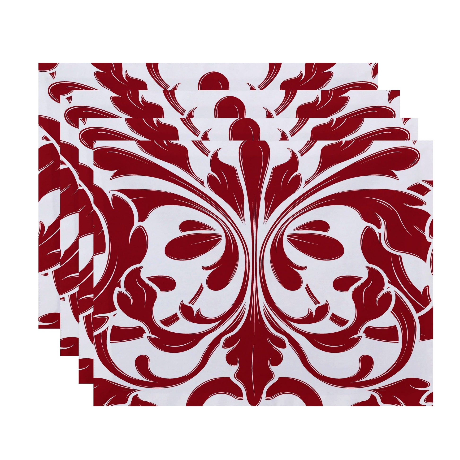 Simply Daisy 18" x 14" British Colonial Geometric Print Placemat (Set of 4)