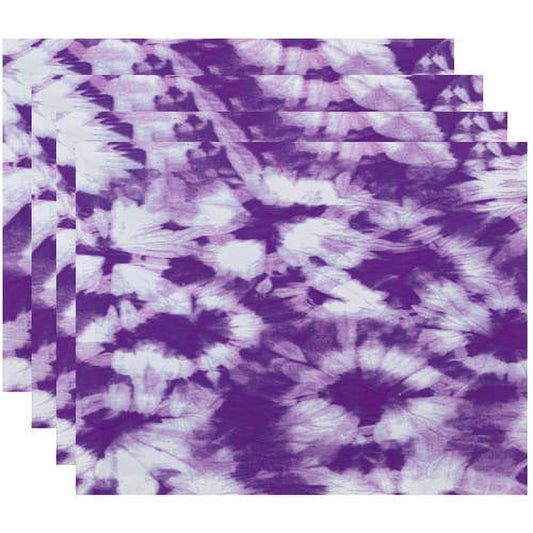 Simply Daisy 18" x 14" Chillax Geometric Print Placemats, Set of 4