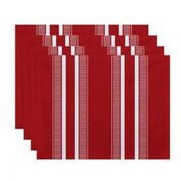 Simply Daisy 18" x 14" Dashing Stripe Stripe Print Placemat (Set of 4)