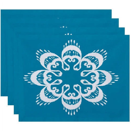 Simply Daisy 18" x 14" Ikat Mandala Geometric Print Placemat